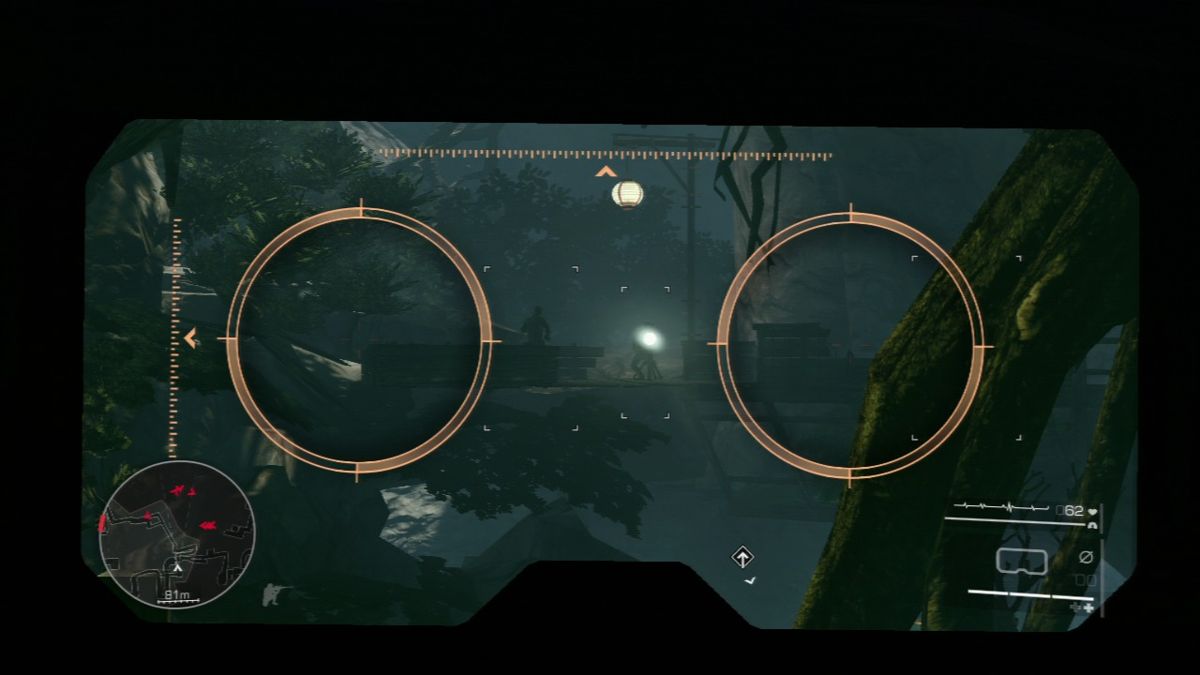Sniper: Ghost Warrior 2 (PlayStation 3) screenshot: Watch out for the spotlights.