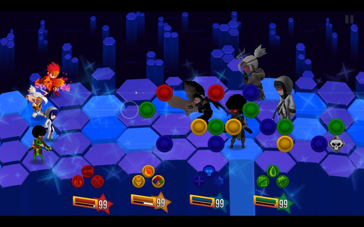 Dungeon Hearts (Windows) screenshot: Endless mode gives the player a chance to warm up.