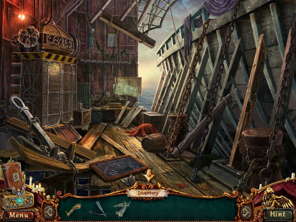 Dark Strokes: Sins of the Fathers (Collector's Edition) (iPad) screenshot: Bonus chapter - Ship launch dock
