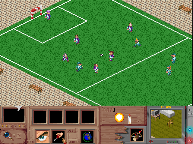 Fugitive (Windows) screenshot: Pitch to play football
