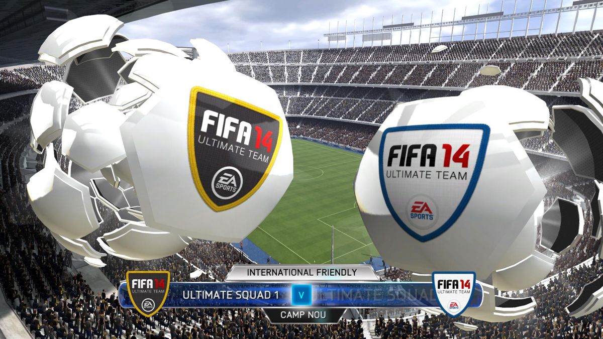 FIFA 14 (Windows) screenshot: Starting a match (demo version)