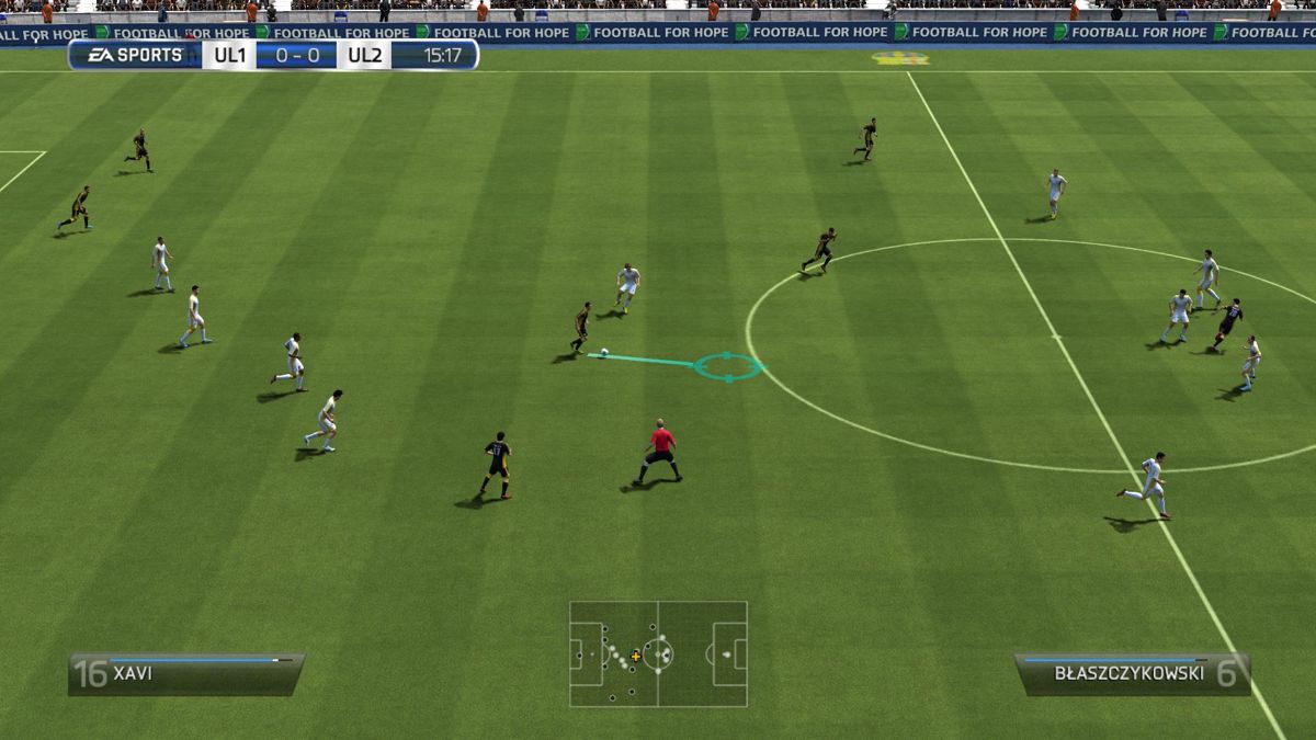 FIFA 14 (Windows) screenshot: Playing with the mouse controls (demo version)