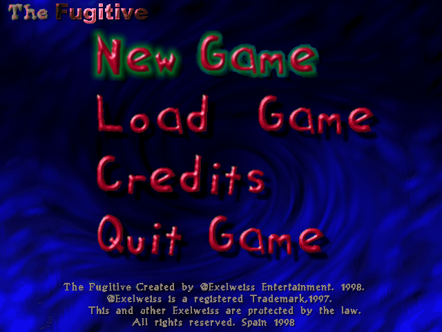 Fugitive (Windows) screenshot: Main menu