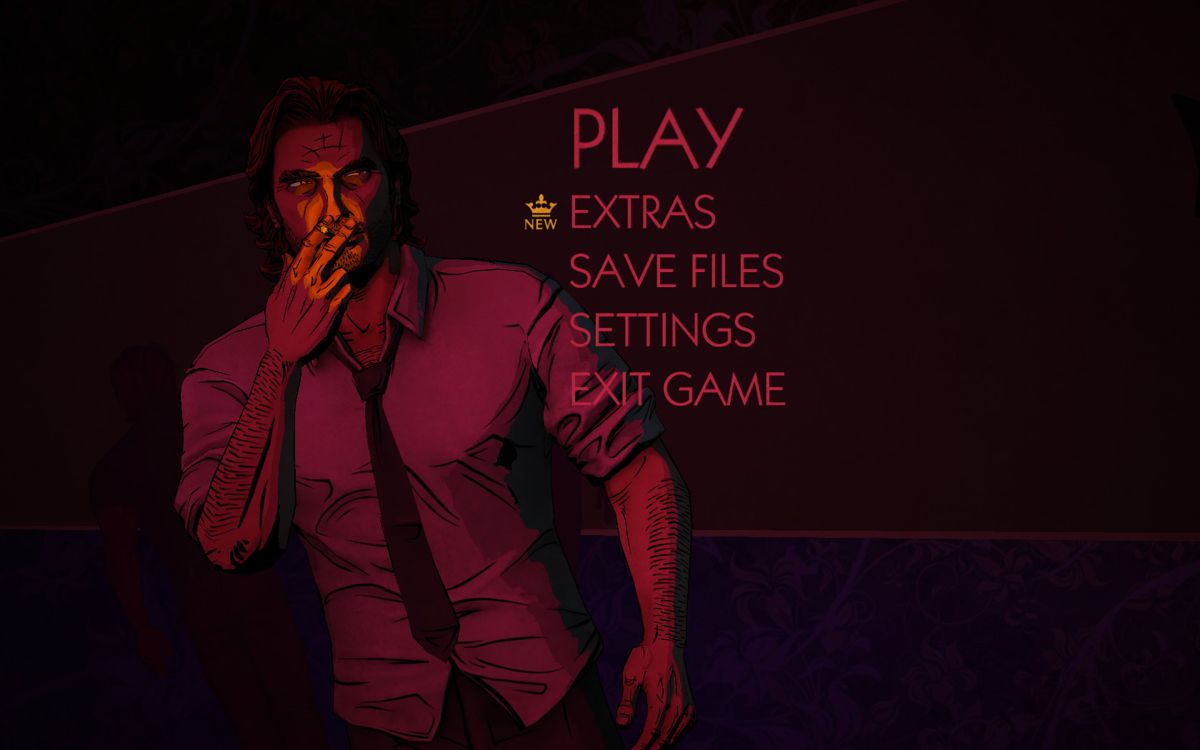 The Wolf Among Us (Windows) screenshot: Main menu