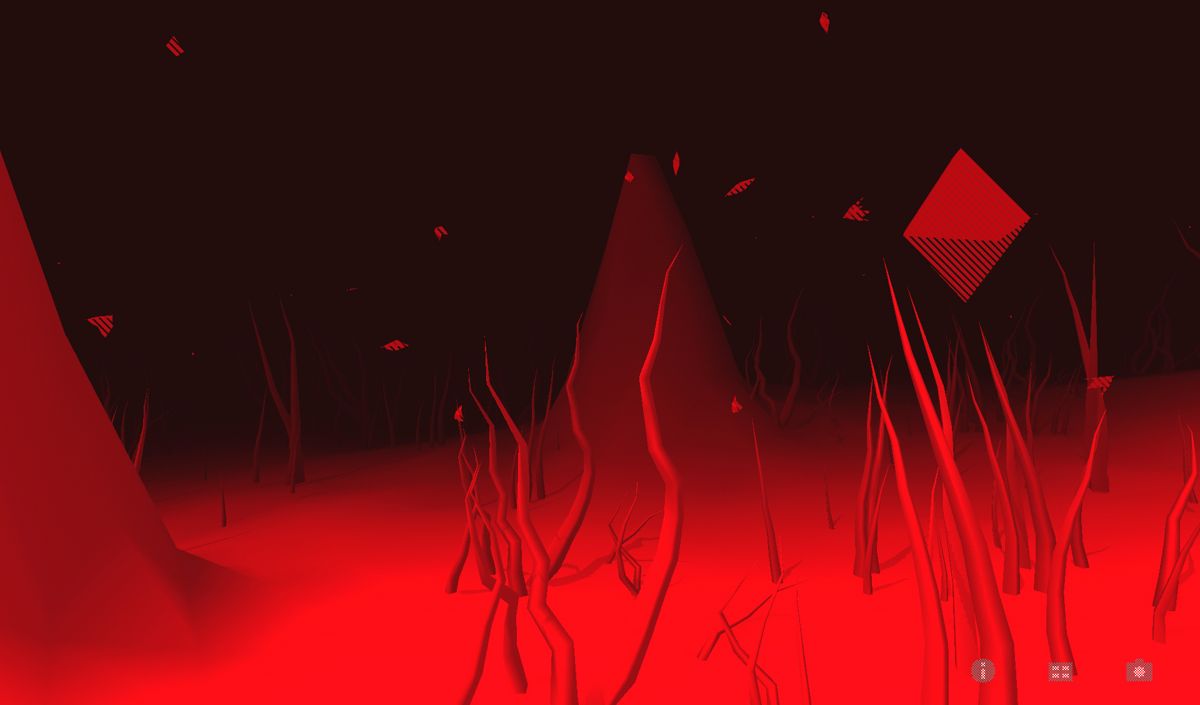PolyFauna (Android) screenshot: Moving on to a red world.