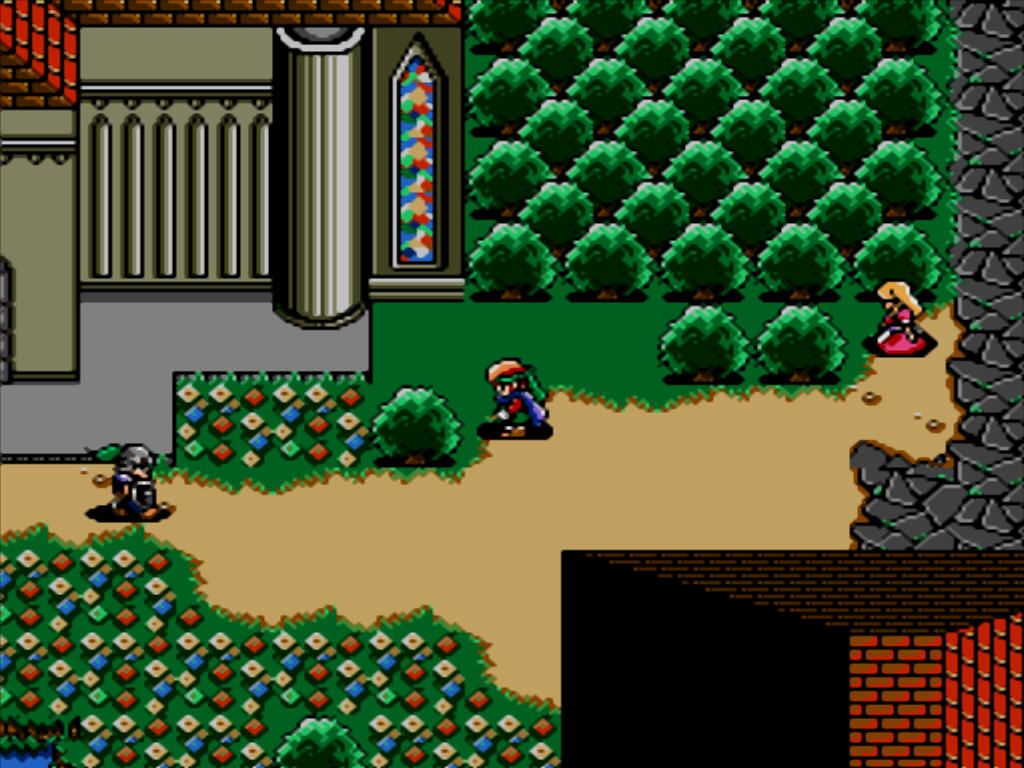 Shining Force (Windows) screenshot: Walking through town.