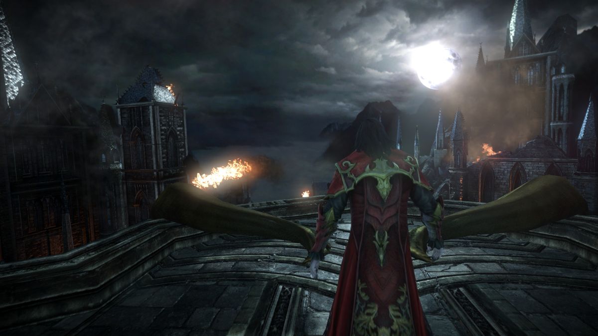 Castlevania: Lords of Shadow 2 (Windows) screenshot: The castle under siege.