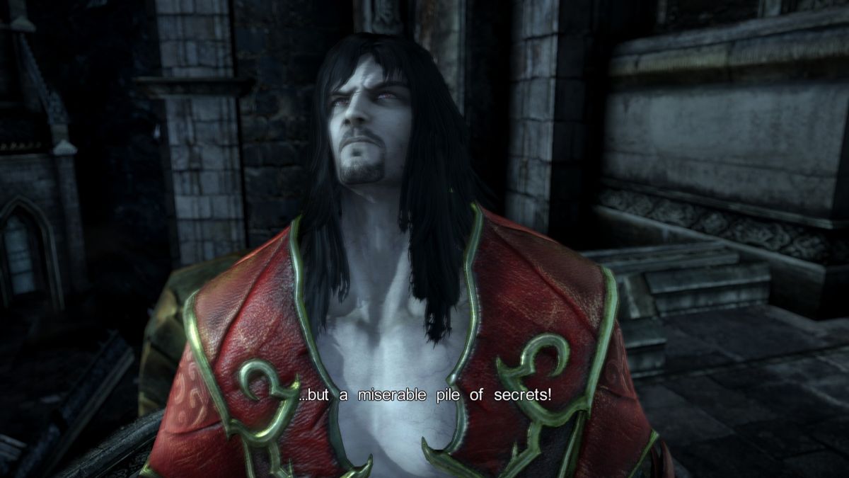 Castlevania: Lords of Shadow 2 (Windows) screenshot: The game contains a few winks and nods to past games of the series, such as this classic line from Symphony of the Night.