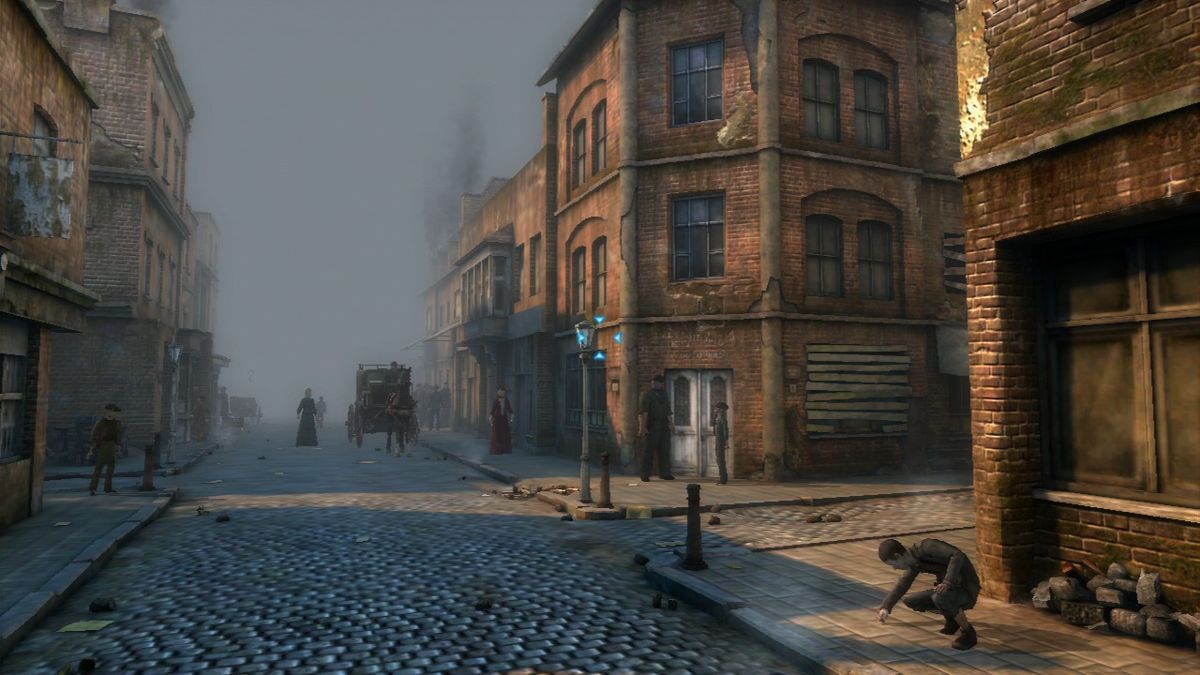 The Testament of Sherlock Holmes (PlayStation 3) screenshot: Walking down the streets of London.