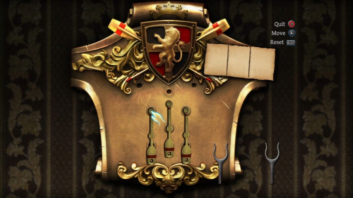 The Testament of Sherlock Holmes (PlayStation 3) screenshot: Puzzle contraption in order to open the door.