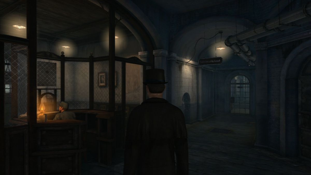 The Testament of Sherlock Holmes (PlayStation 3) screenshot: Welcome to the London prison.