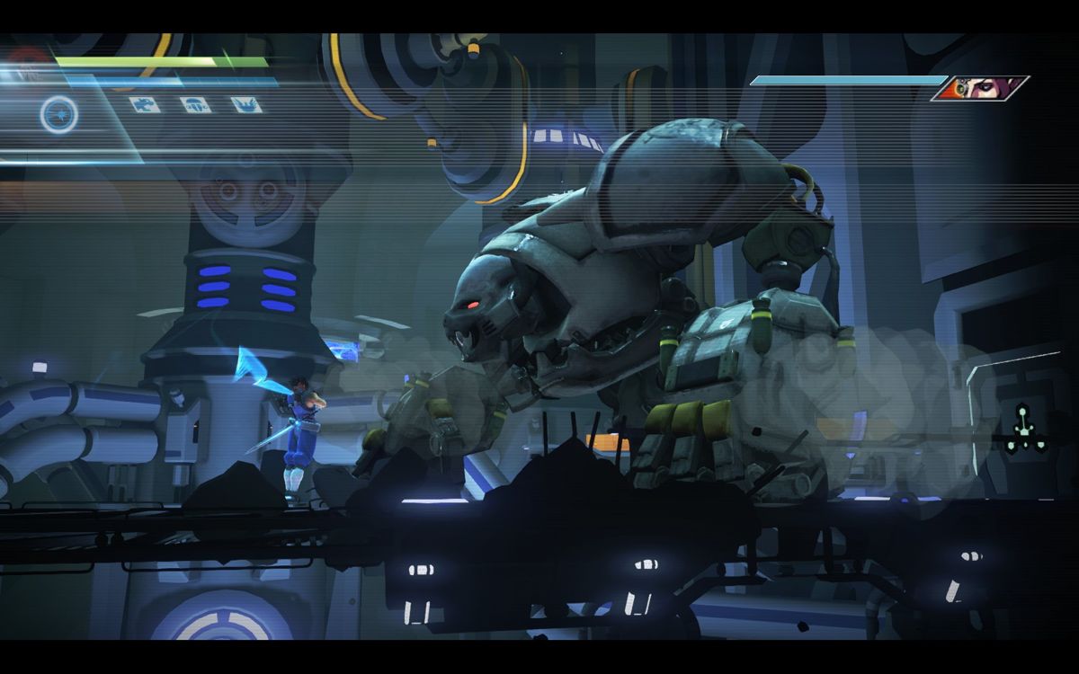 Strider (Windows) screenshot: The cyber-gorilla boss is back!