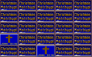 Christmas Matchup (DOS) screenshot: Conversely, these ones do!
