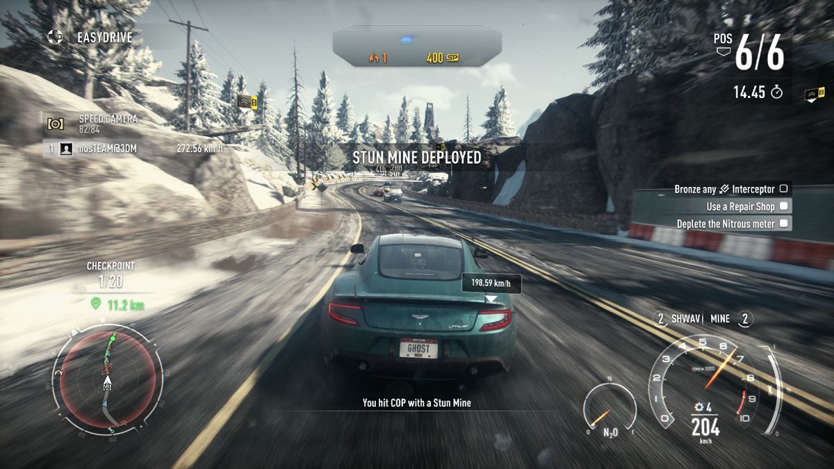 Need for Speed: Rivals (Windows) screenshot: Deployed stun mine