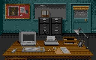Hill Street Blues (DOS) screenshot: Your office