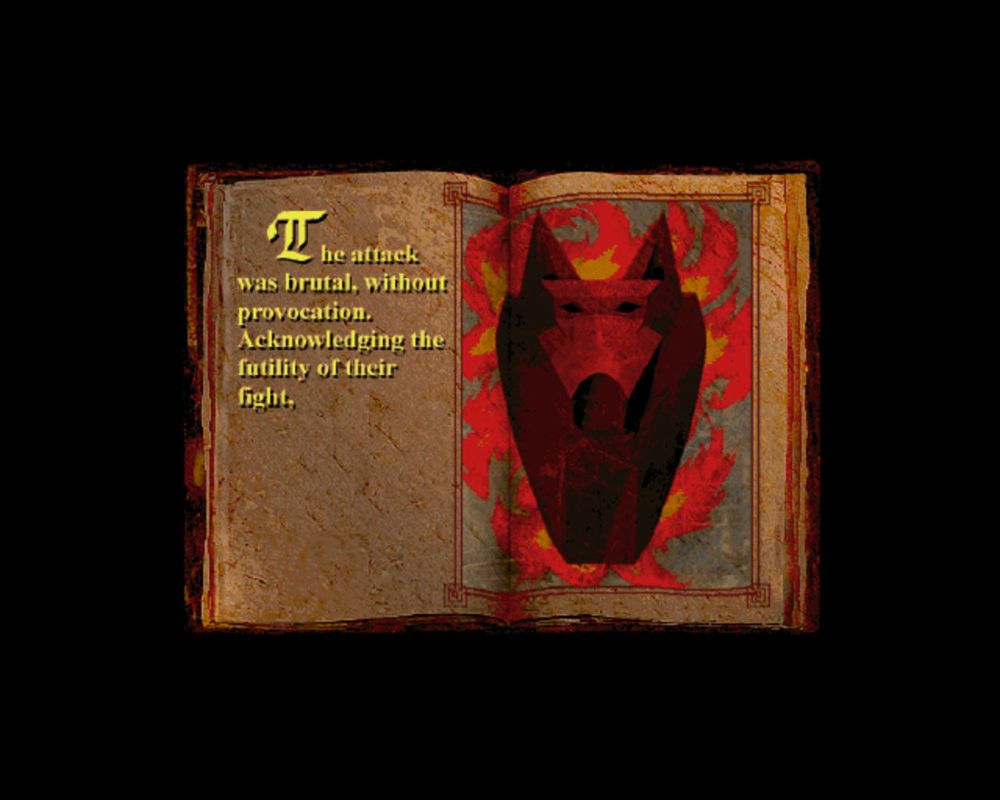 Betrayal in Antara (Windows) screenshot: Such book pages appear as cutscenes between chapters
