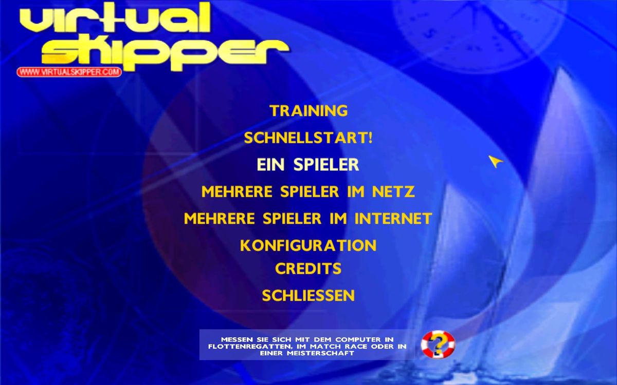 Virtual Skipper (Windows) screenshot: Main screen