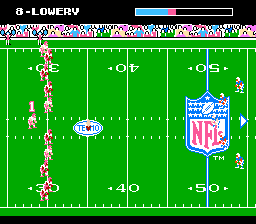 Tecmo Super Bowl (NES) screenshot: Kick off