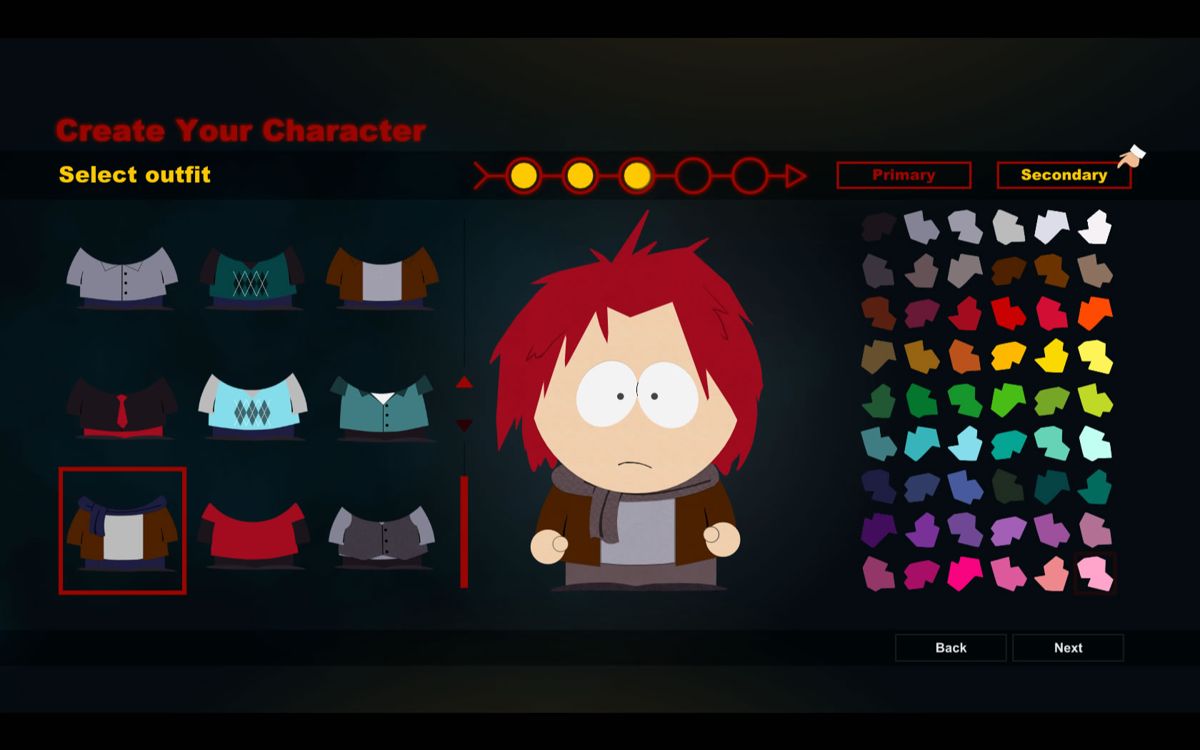 South Park: The Stick of Truth (Windows) screenshot: Character creation