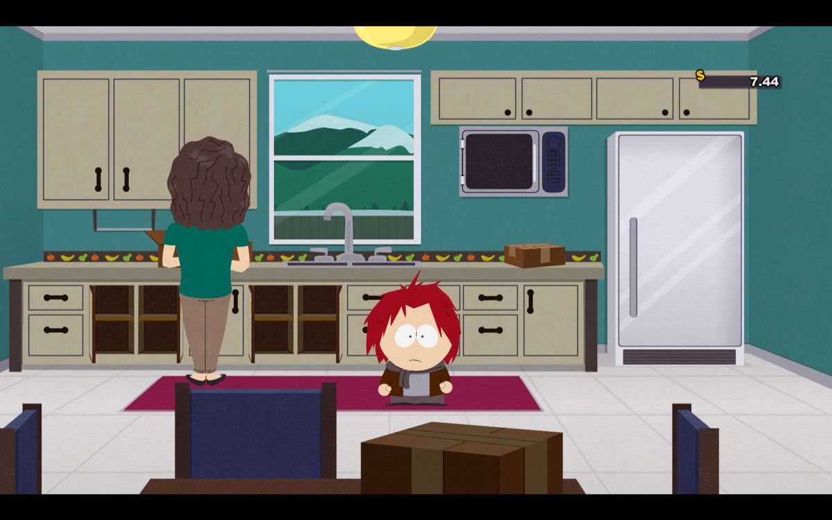 South Park: The Stick of Truth (Windows) screenshot: You play as a new kid who's just arrived in South Park.