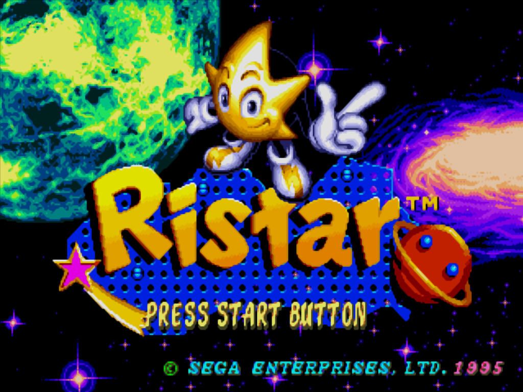 Ristar (Windows) screenshot: Title screen