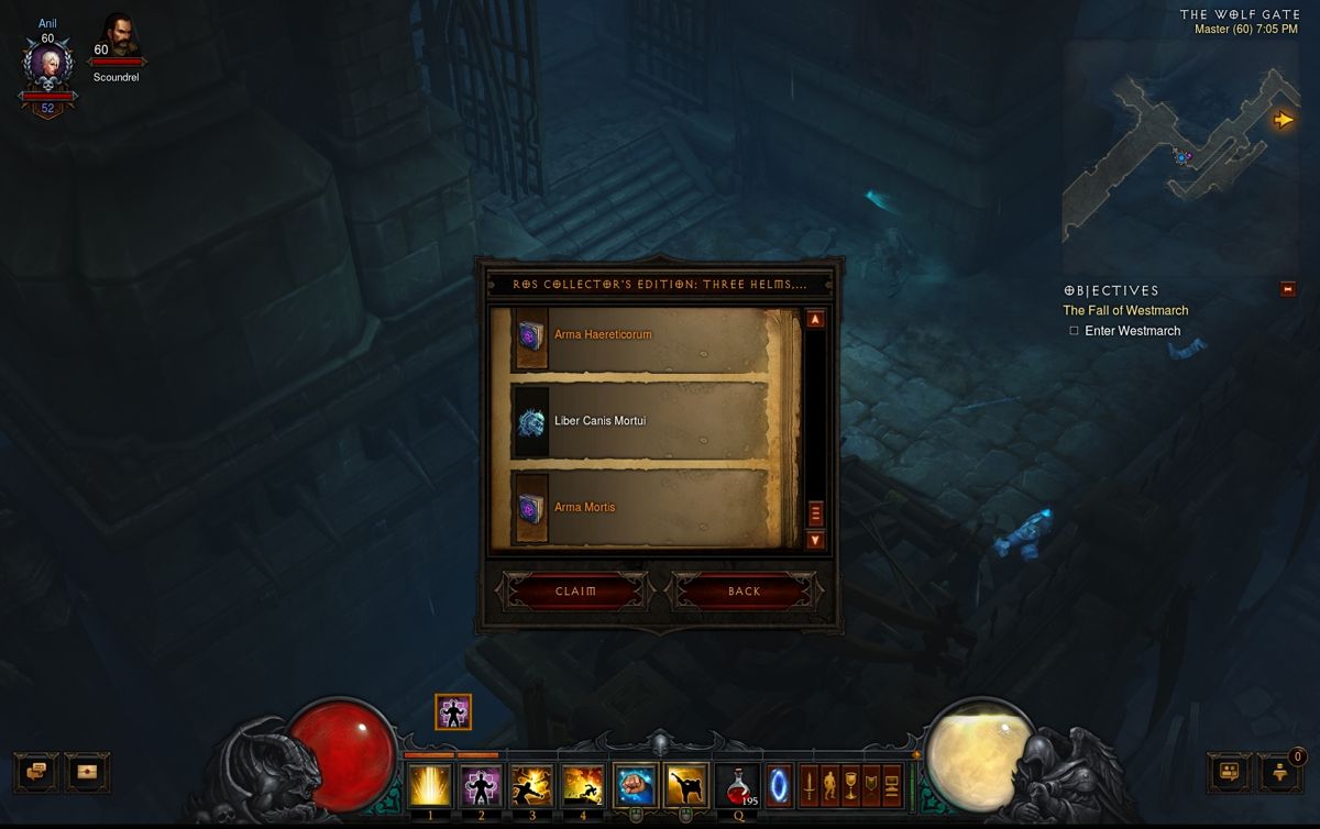 Diablo III: Reaper of Souls (Collector's Edition) (Windows) screenshot: The Transmogrifications and spectral Hound items