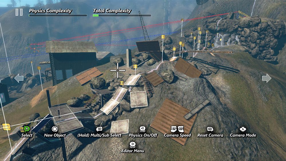 Trials Evolution (Xbox 360) screenshot: Editor