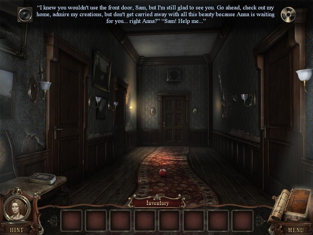 Brink of Consciousness: Dorian Gray Syndrome (Windows) screenshot: Game start - top of screen shows the narritive from Oscar
