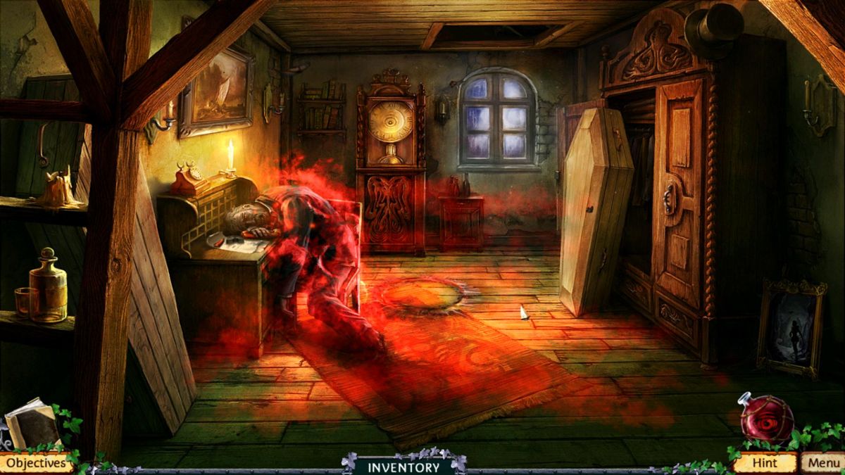 Dark Mysteries: The Soul Keeper (Windows) screenshot: Gravedigger's house another victim