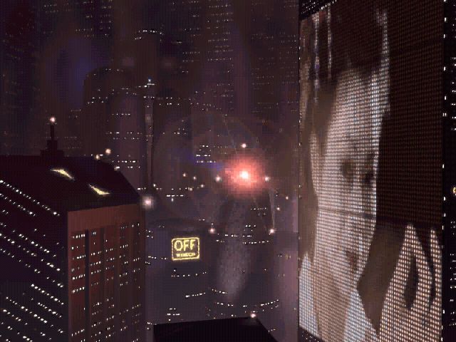 Blade Runner (Windows) screenshot: The futuristic Los Angeles, scene recreated from the movie.