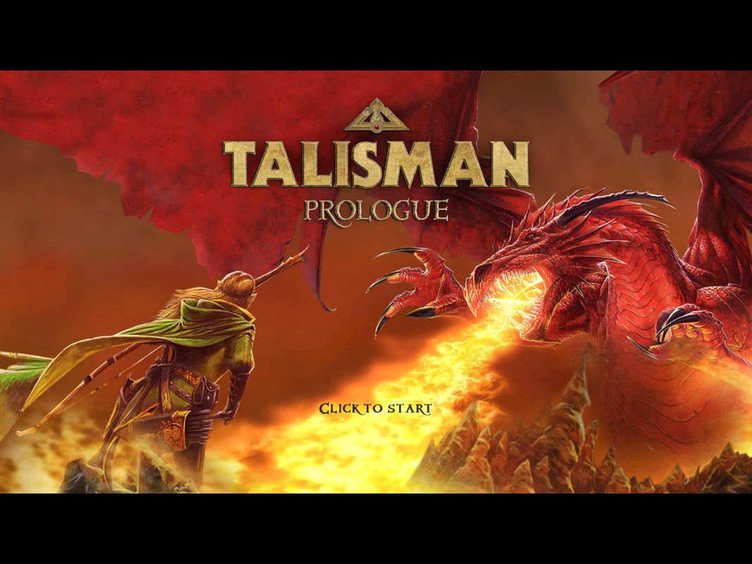 Talisman: Prologue (Windows) screenshot: Main title.