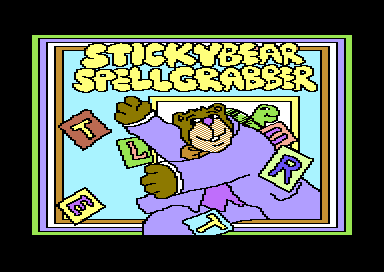 Stickybear: Spellgrabber (Commodore 64) screenshot: Title Screen