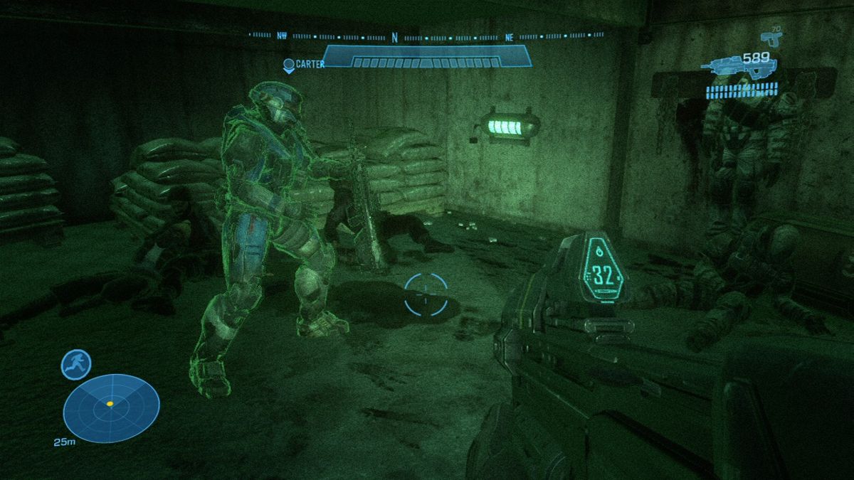 Halo: Reach (Xbox 360) screenshot: Whatever happened to these poor soldiers...