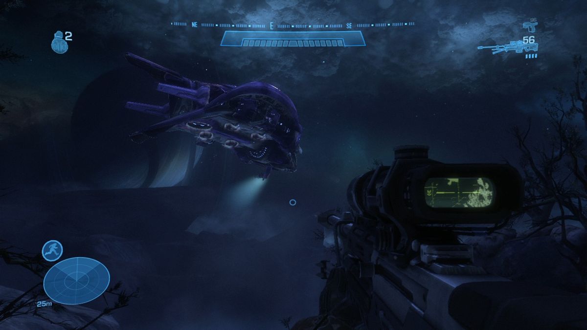 Halo: Reach (Xbox 360) screenshot: Stealth mission.
