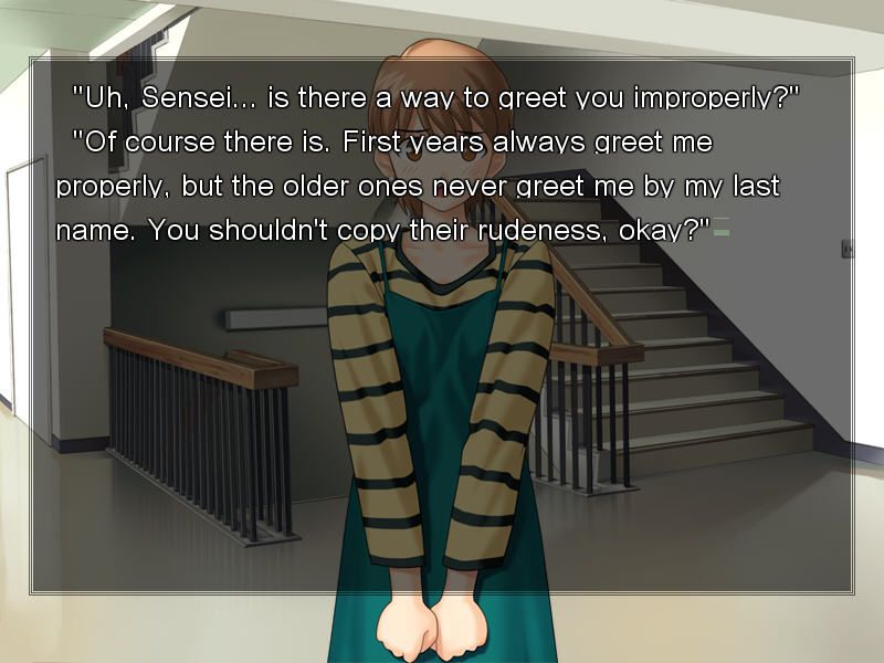 Fate/stay night (Windows) screenshot: Dialogue