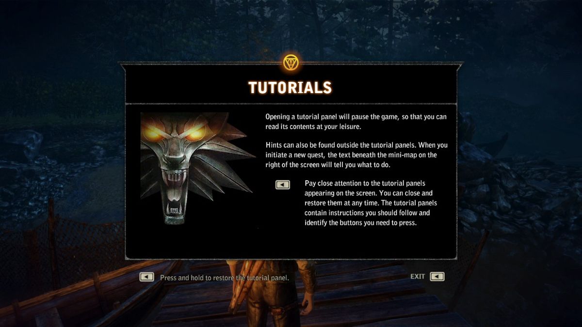 The Witcher 2: Assassins of Kings - Enhanced Edition (Xbox 360) screenshot: Starting the tutorial mission.