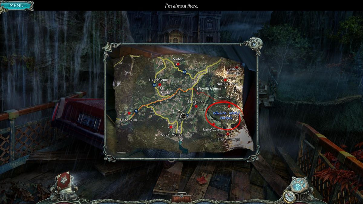 Mountain Crime: Requital (Windows) screenshot: Found a map