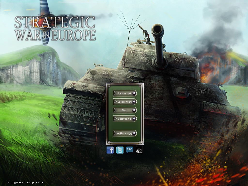 Strategic War in Europe (Windows) screenshot: Main menu