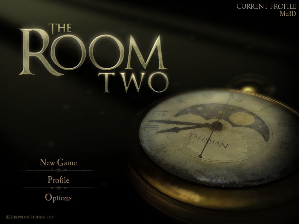 The Room Two (iPad) screenshot: Title / main menu