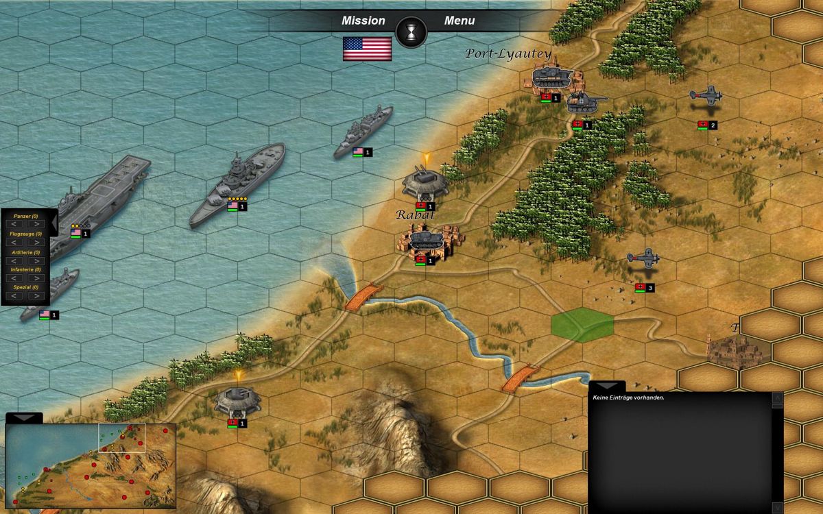 Tank Operations: European Campaign (Windows) screenshot: Operation Torch
