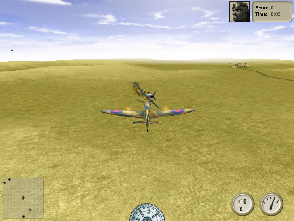 Plane Arcade (Windows) screenshot: Shoot, shoot, shoot!