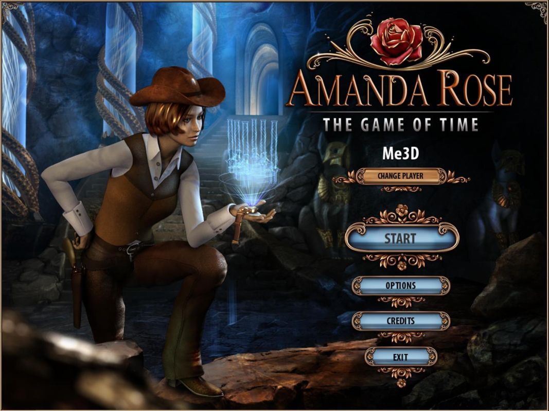 Amanda Rose: The Game of Time (Windows) screenshot: Main menu