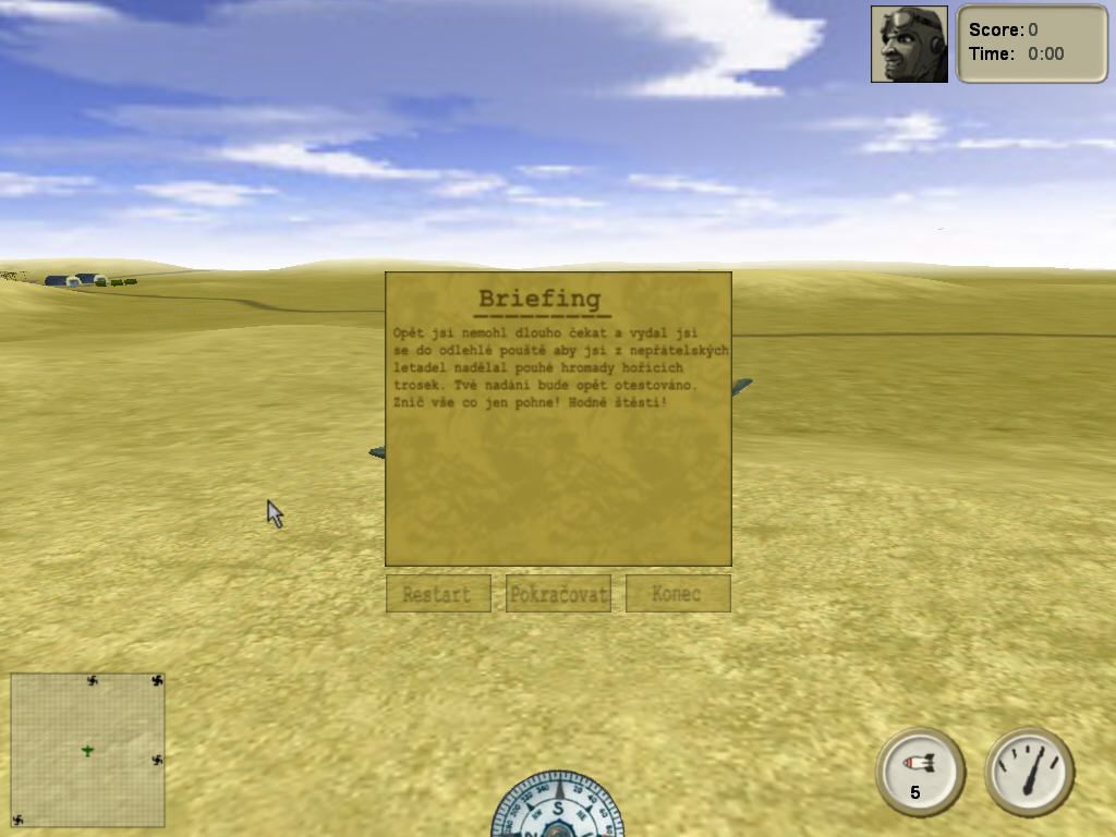 Plane Arcade (Windows) screenshot: Briefing