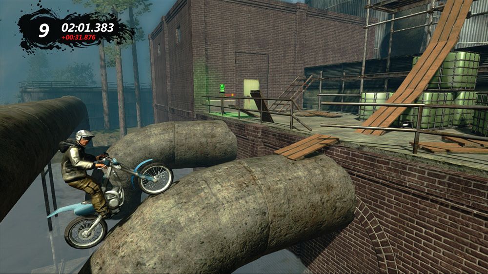 Trials Evolution (Xbox 360) screenshot: Industrial area