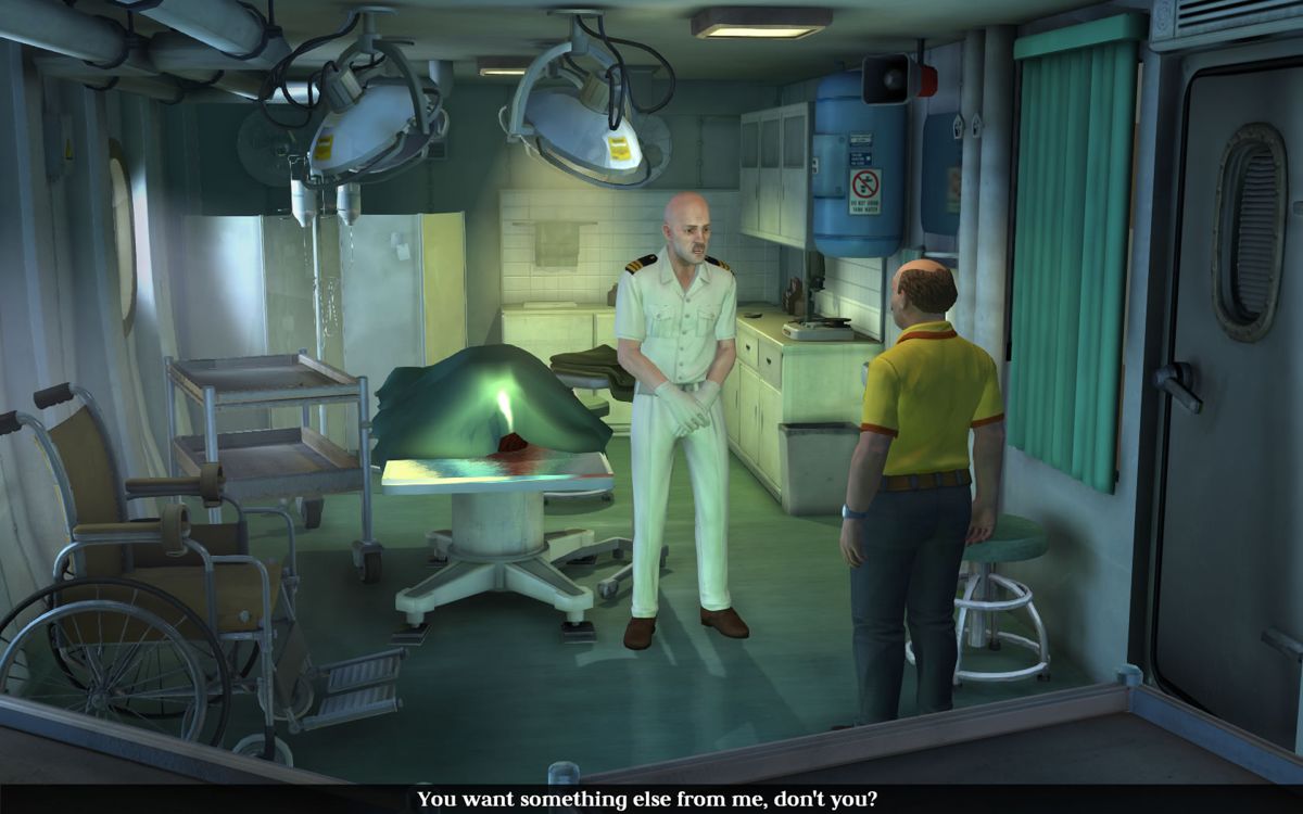 The Raven: Legacy of a Master Thief (Windows) screenshot: The ship's medical bay