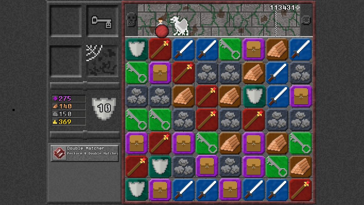 10000000 (Windows) screenshot: Items can be used against enemies to cause more damage.