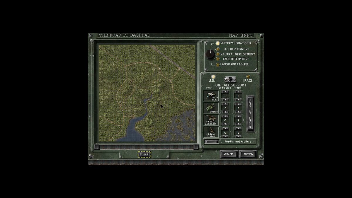 The Road to Baghdad (Windows) screenshot: Game Editor
