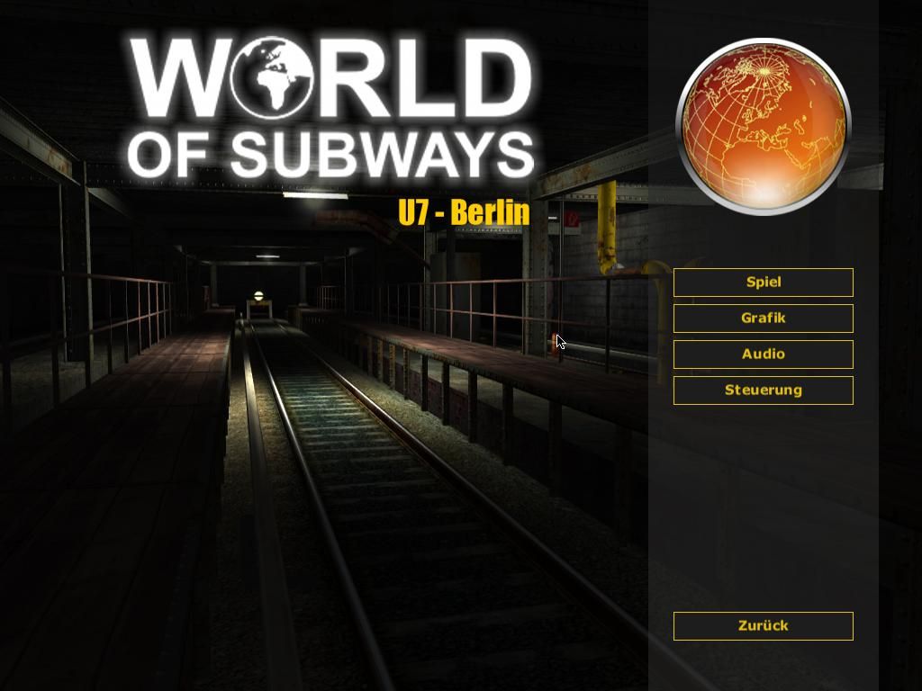 Subway Simulator: Berlin • U7 - World of Subways 2 (Windows) screenshot: Main Screen