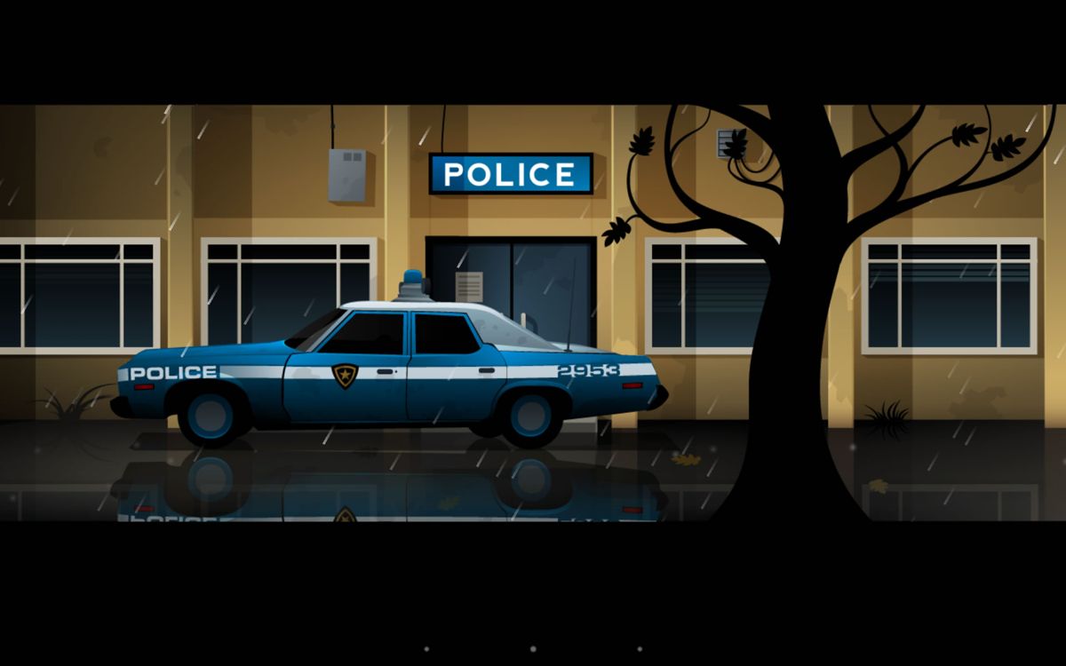 The Silent Age: Episode One (Android) screenshot: Joe is questioned at the police station.