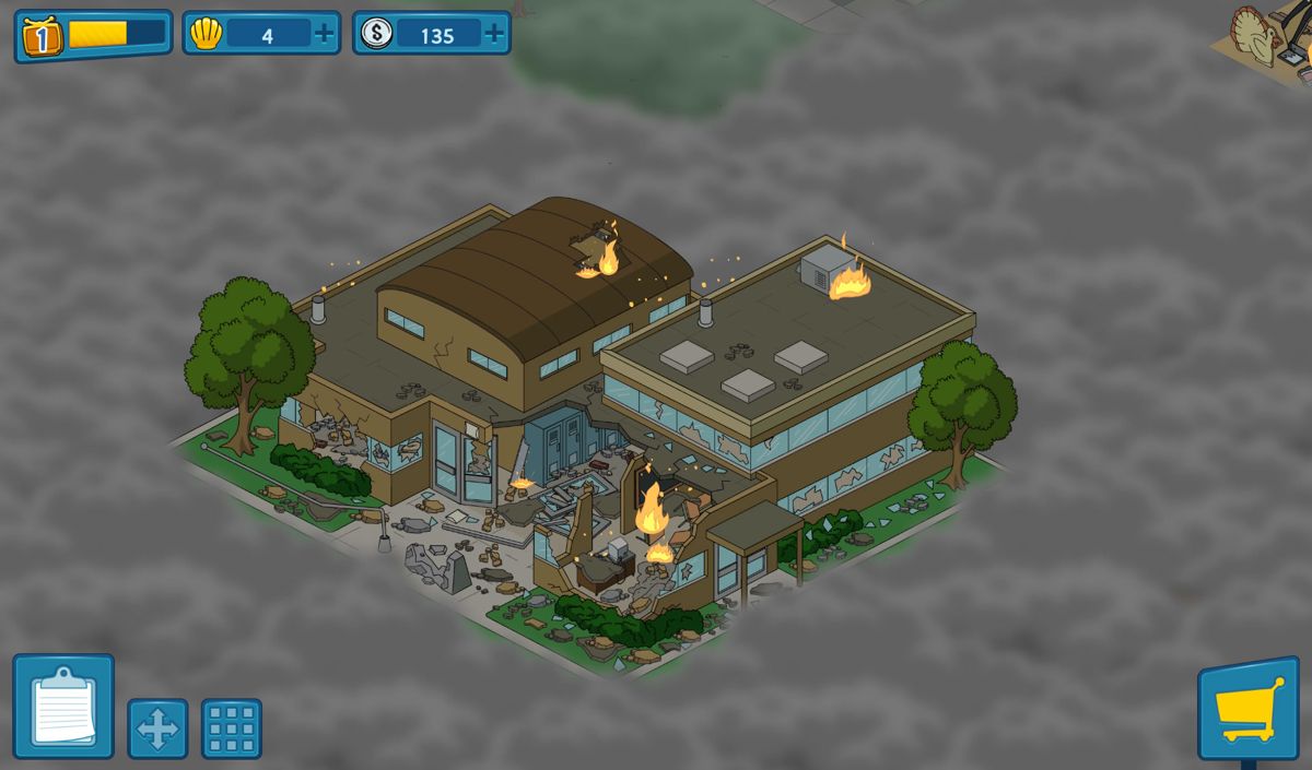 Family Guy: The Quest for Stuff (Android) screenshot: It will take some time before you reach this building.